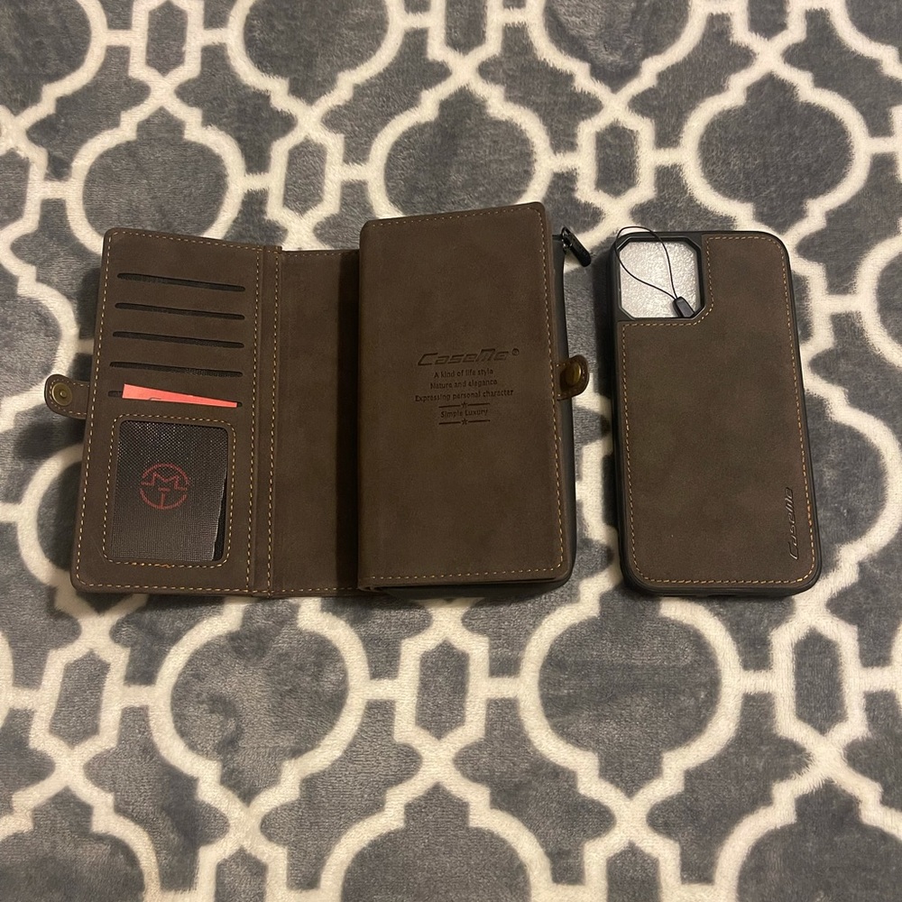 CaseMe wallet retro leather iPhone 12 ProMax. case